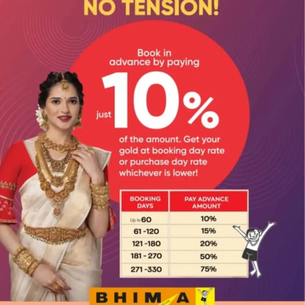 Offer image: 💥FLAT DEALS: Book at 10% & SAVE on Gold Rate 🔥✨