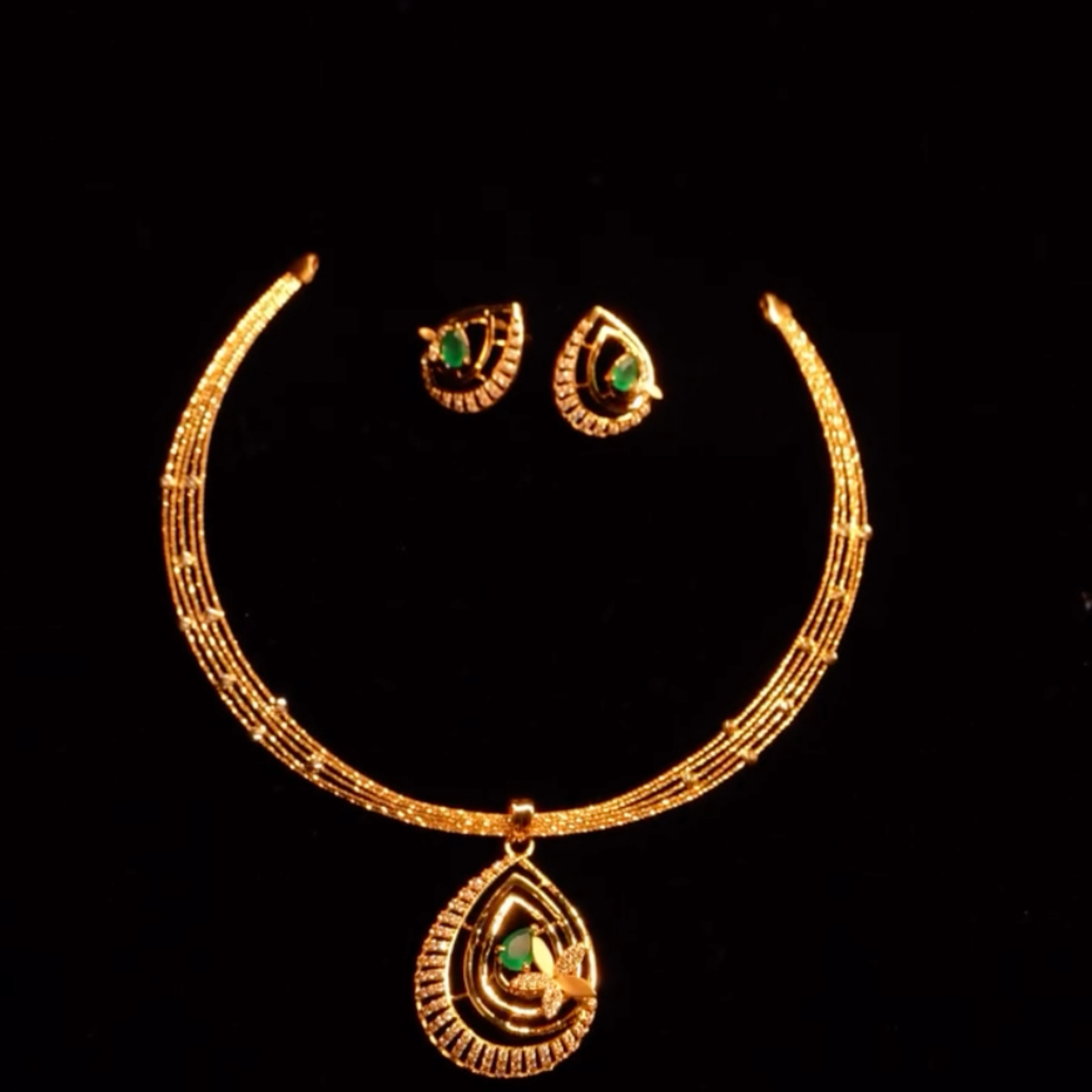 β¨ Royal Antique Lakshmi Nakshi Gold Set β¨