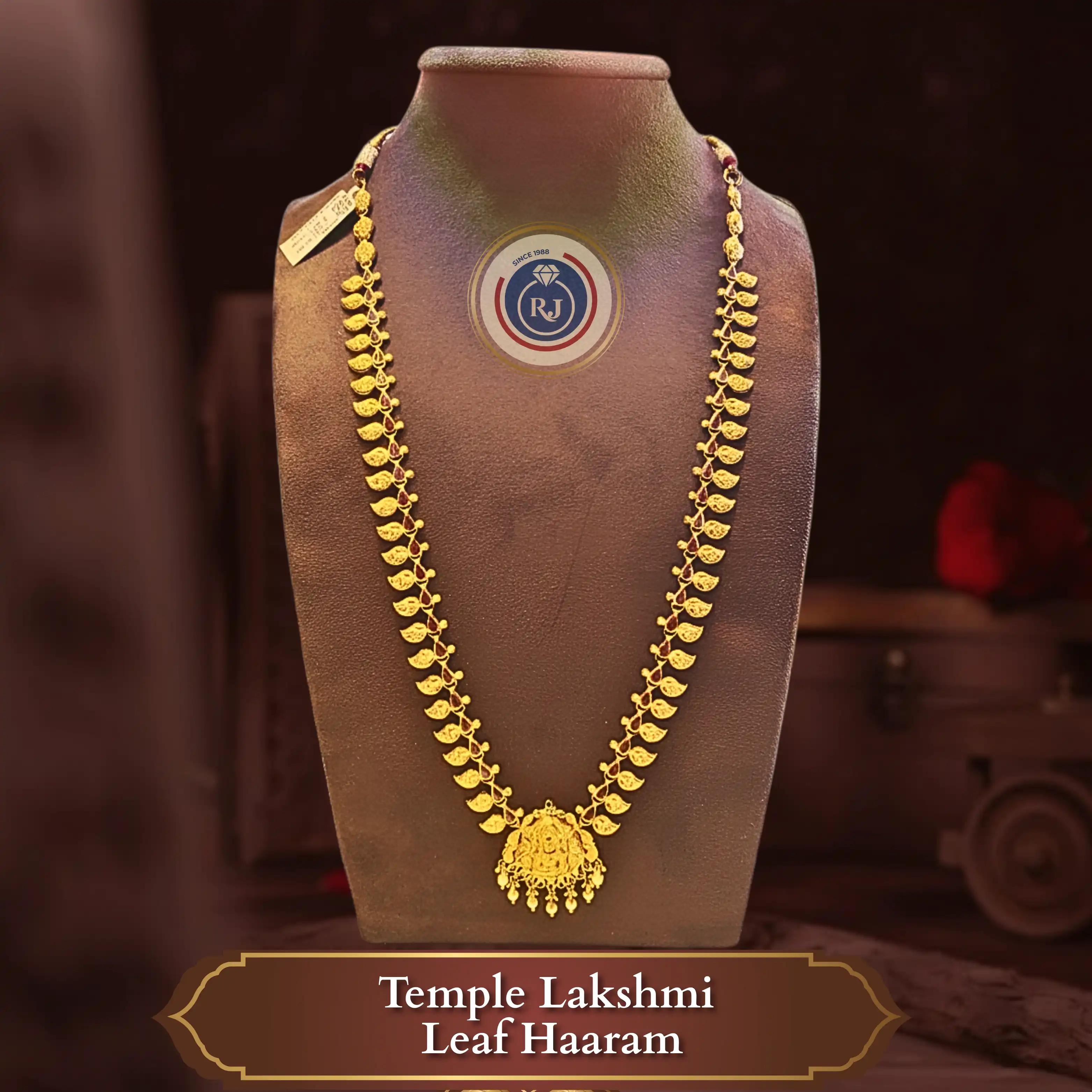 Lakshmi Temple Leaf Haar ✨ Intricate Detailing