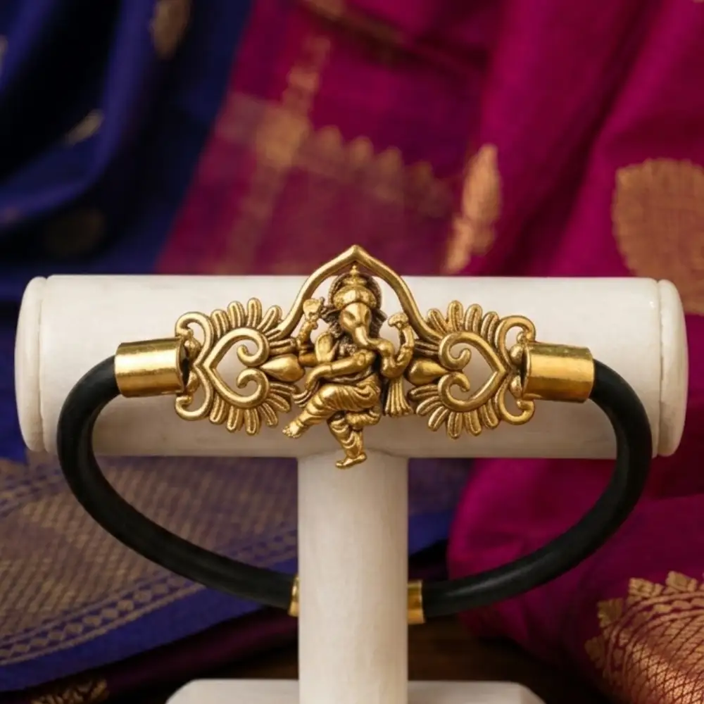 Divine Ganesha Kada ✨ Temple Style Elegance