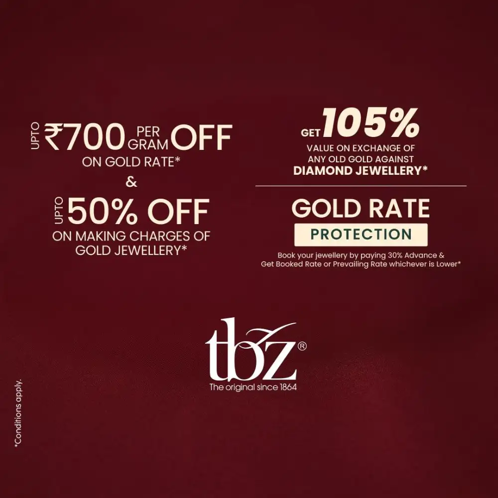 Offer image: 🔥 FLAT 50% OFF + ₹700/g SAVE 💛 Gold Deals Bonanza