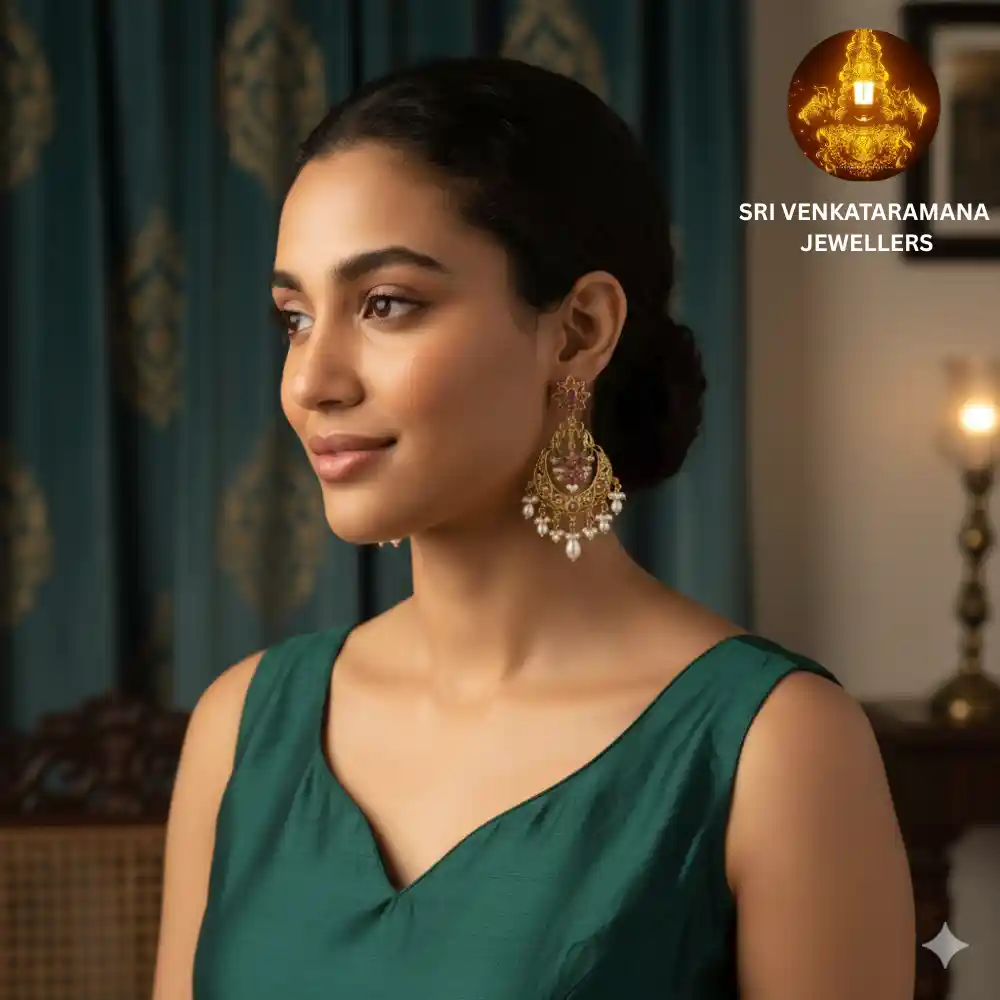 Traditional Kundan Jhumka Earrings đź’–đź’Ž