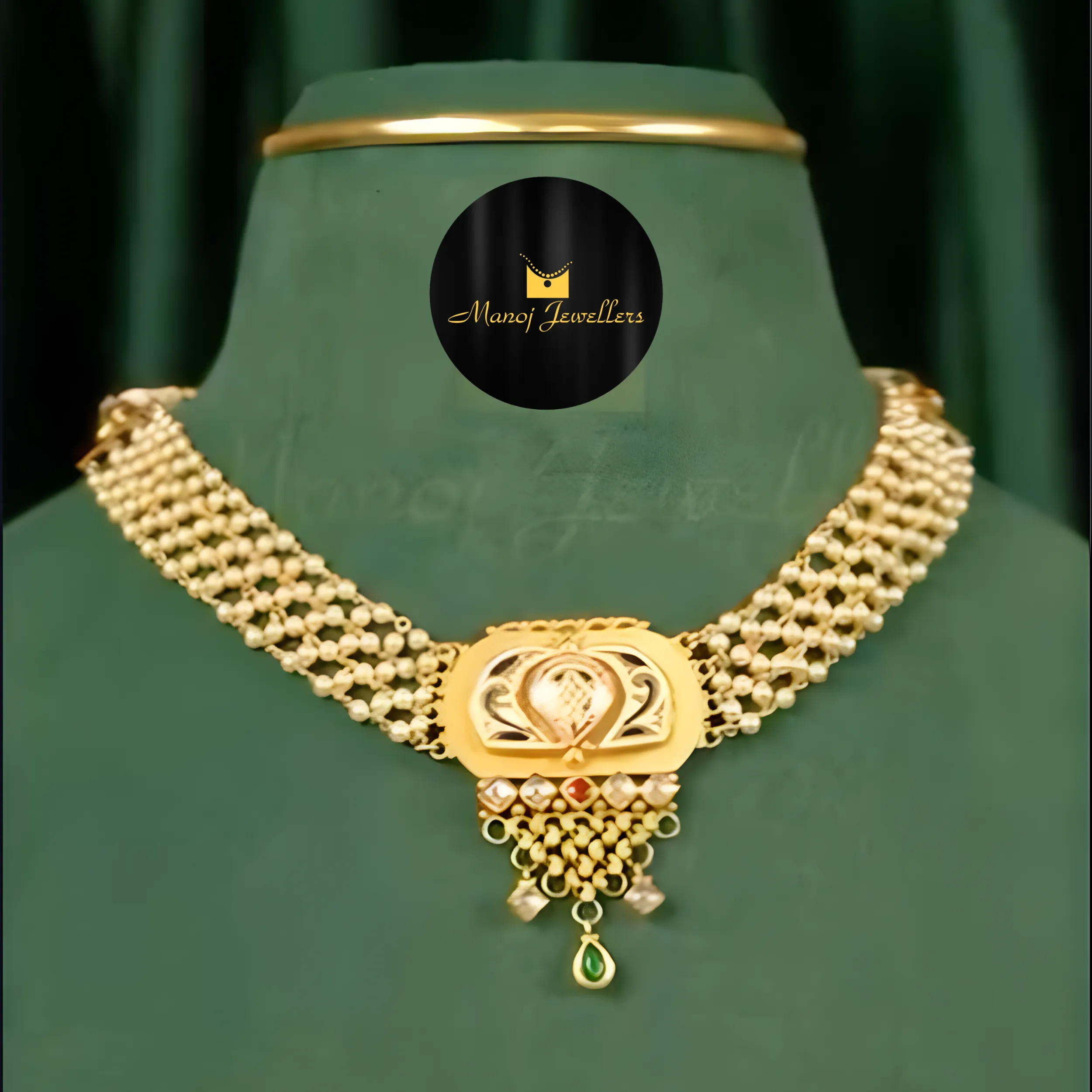 Design image - Elegant Multi-Strand Gold Pearl Choker ✨💎