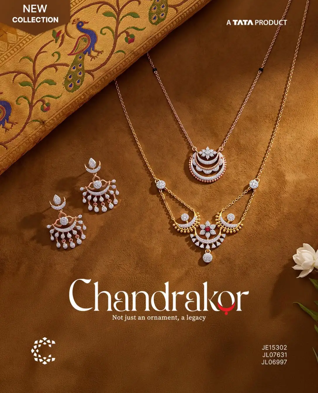 Offer image: 🌙 Chandrakor Diamond Necklace & Earrings Set ✨