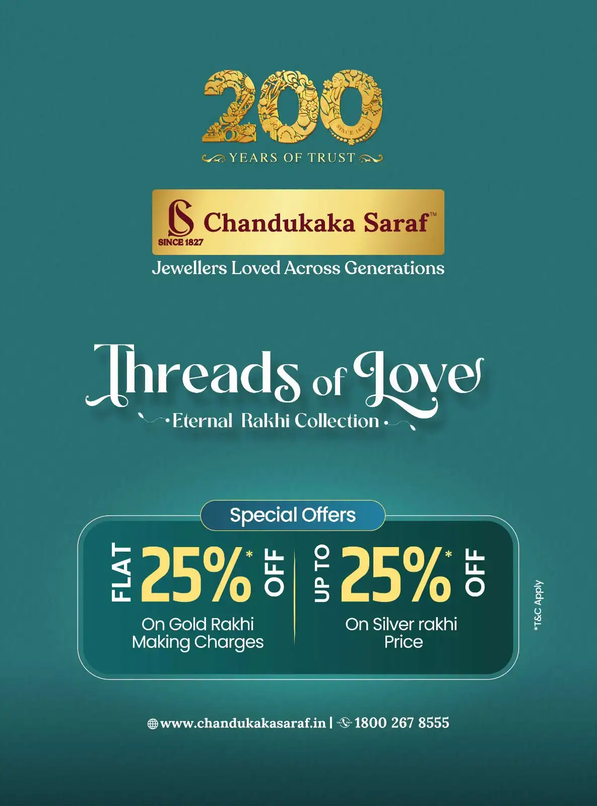 Offer image: 🧡 Threads of Love – Eternal Rakhi Collection ✨