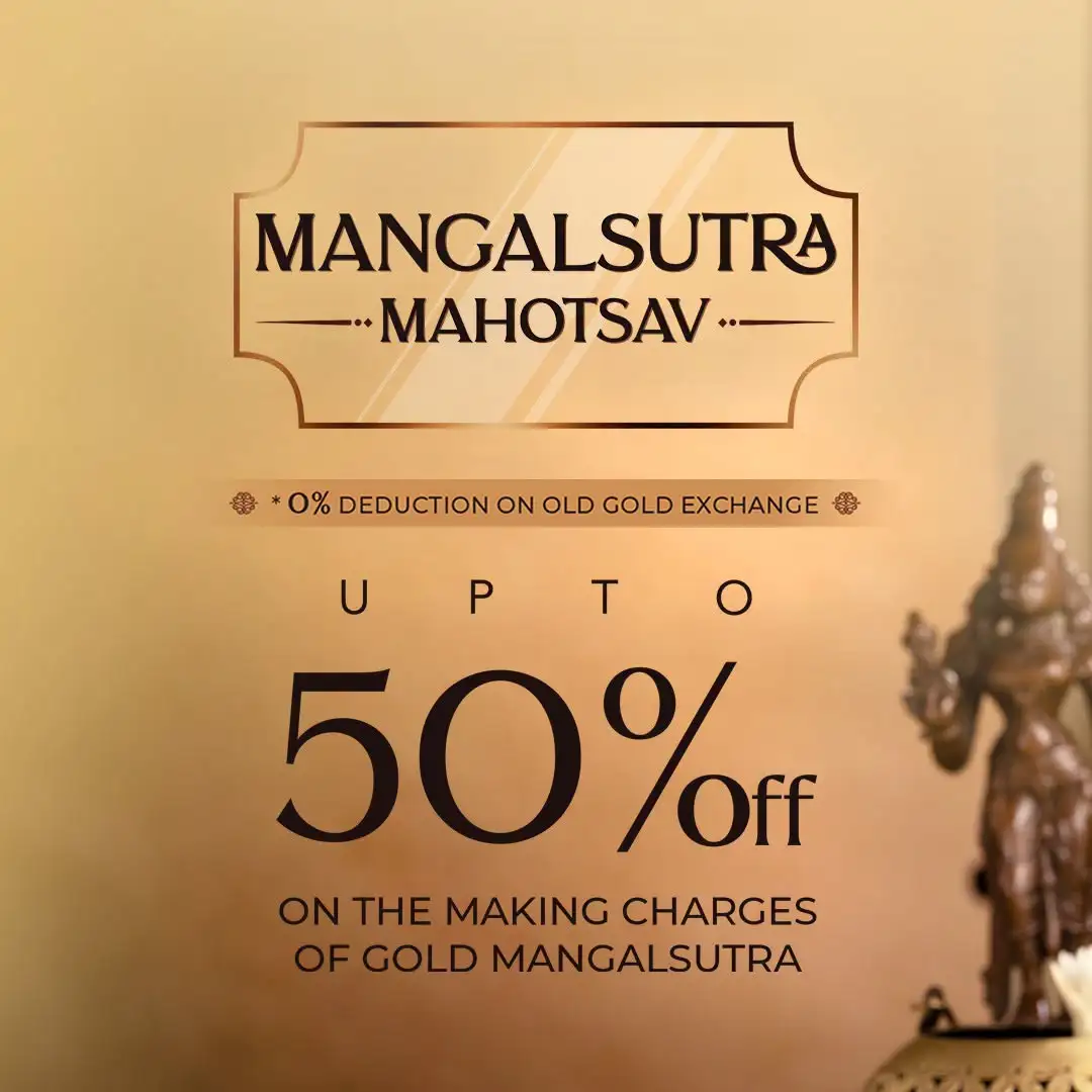 Offer image: 💍 Mangalsutra Mahotsav – Upto 50% Off ✨
