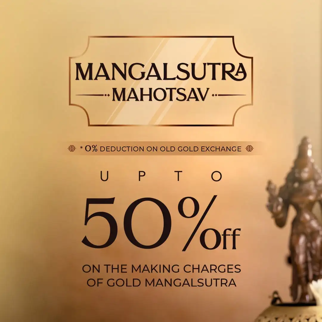 Offer image: 🎉 Mangalsutra Mahotsav – Up to 50% Off Making ✨