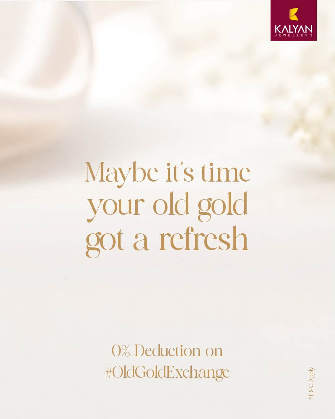 Offer image: ✨ 0% Deduction Old Gold Exchange Offer 💰 Refresh Today