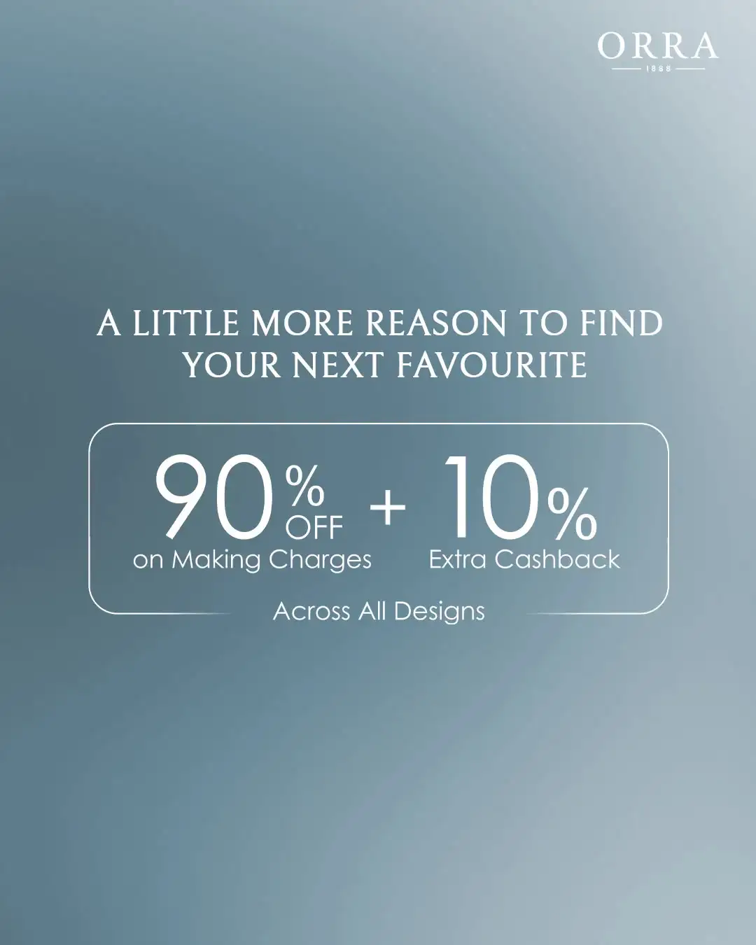 Offer image: 💍 90% Off Making Charges + 10% Cashback ✨