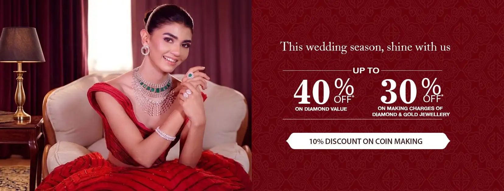 Offer image: 💎 Up to 40% Off Diamond Jewellery This Season ✨