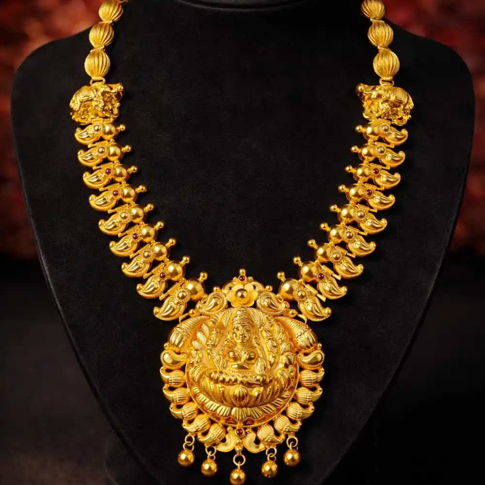 π± Divine Lakshmi Gold Temple Necklace β¨