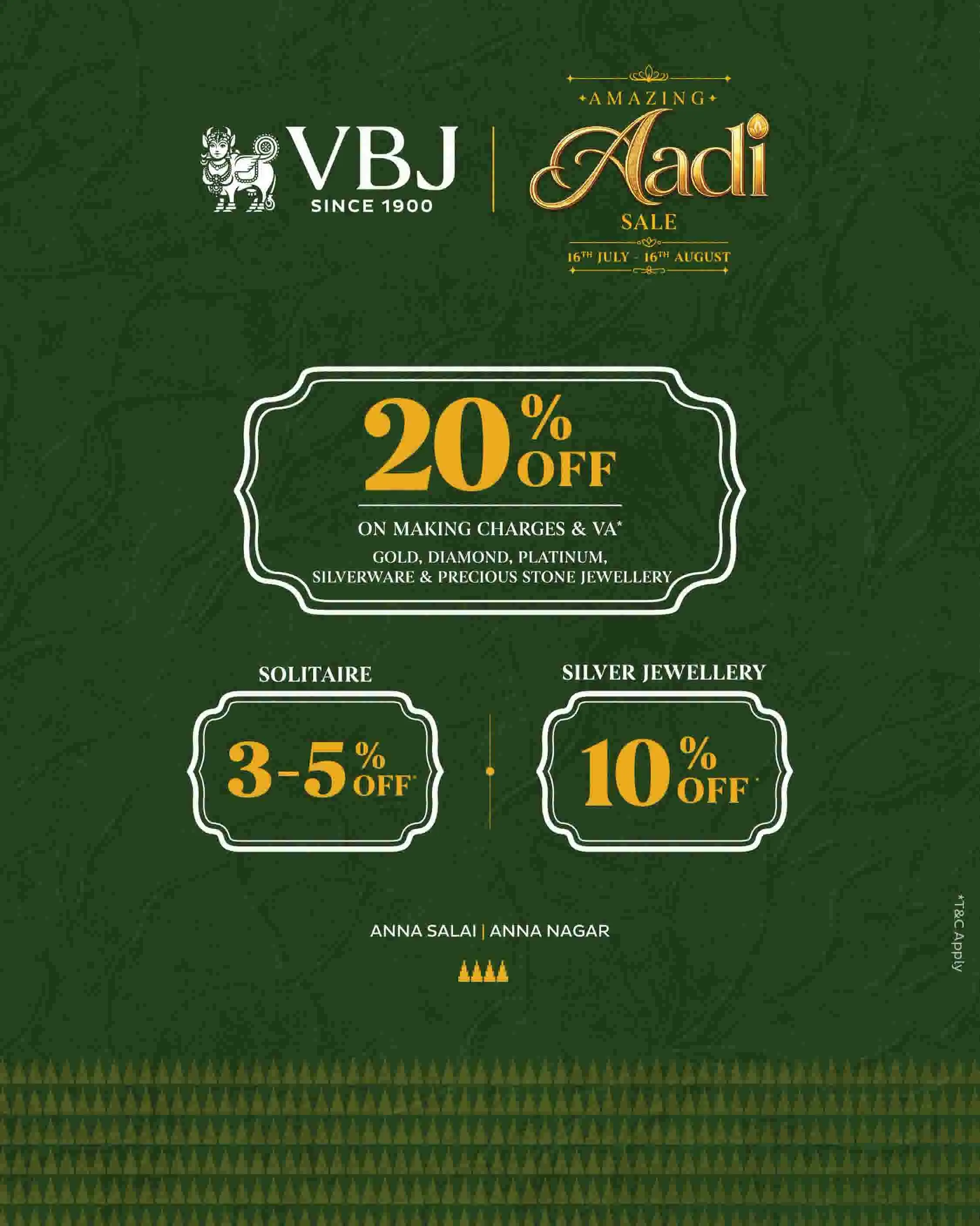 Offer image: 🎉 Amazing Aadi Sale – Up to 20% OFF ✨